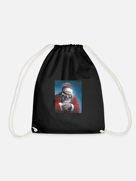 Weihnachtsmann Santa Claus by Sebastian Krüger - Turnbeutel - Schwarz