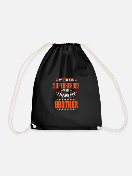 Superheroes Best Brother Superheld Bester Bruder - Turnbeutel - Schwarz