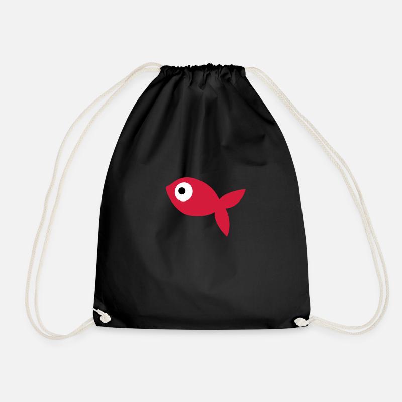 Goldfish - Drawstring Bag - black