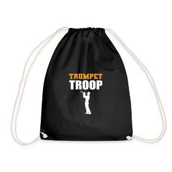 Trompete Truppe Künstler Gift - Turnbeutel - Schwarz - Vorne