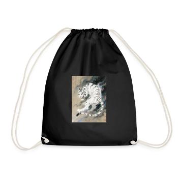 L'Ombre du Sommet : Baihu – Crépuscule Mystique - Drawstring Bag - black - Front