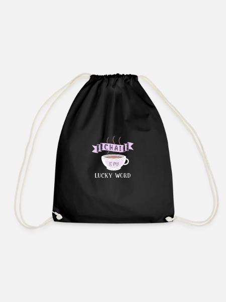 Chai Latte Tee trinken Teetrinker - Turnbeutel - Schwarz
