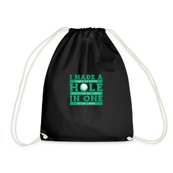 Golf Golfers Golfers - Drawstring Bag - black - Front