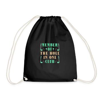 Golf Golfers Golfers - Drawstring Bag - black - Front