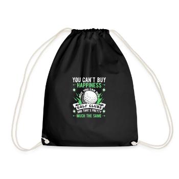 Golf Golfers Golfers - Drawstring Bag - black - Front