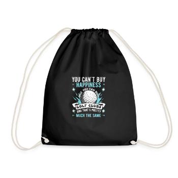 Golf Golfers Golfers - Drawstring Bag - black - Front
