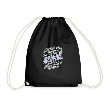 Roller Skating Inline Skating Inline Skates - Drawstring Bag - black - Front