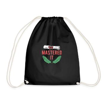 Master Abschluss Universität - Turnbeutel - Schwarz - Vorne