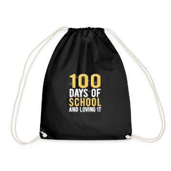 100 jours d’école - Sac de sport léger - noir - Devant