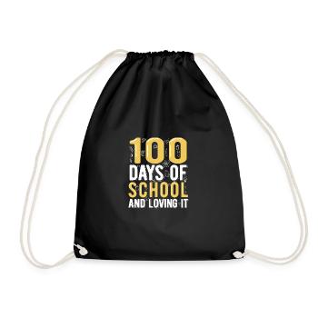 100 jours d’école - Sac de sport léger - noir - Devant