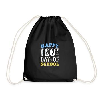 100 jours d’école - Sac de sport léger - noir - Devant