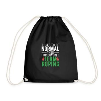 Team Roping - Turnbeutel - Schwarz - Vorne