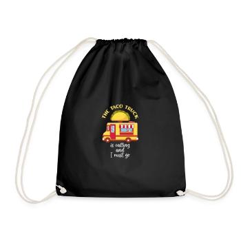 Food Truck Streetfood - Drawstring Bag - black - Front