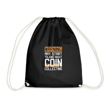 Les collectionneurs de pièces collectent des pièces - Sac de sport léger - noir - Devant