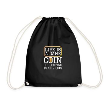 Les collectionneurs de pièces collectent des pièces - Sac de sport léger - noir - Devant