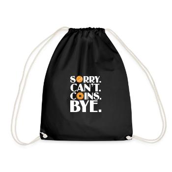 Les collectionneurs de pièces collectent des pièces - Sac de sport léger - noir - Devant