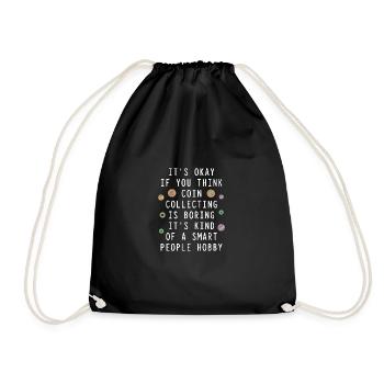 Les collectionneurs de pièces collectent des pièces - Sac de sport léger - noir - Devant