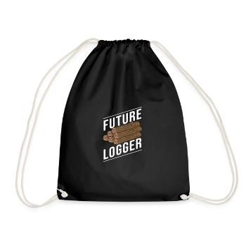 Bûcheron Bûcheron Tronçonneuse - Sac de sport léger - noir - Devant