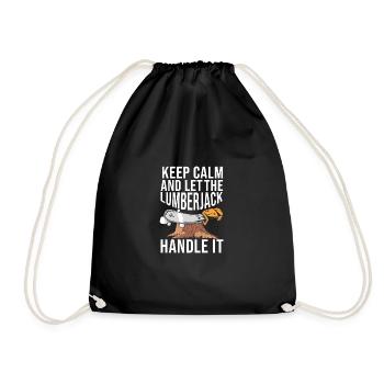 Bûcheron Bûcheron Tronçonneuse - Sac de sport léger - noir - Devant