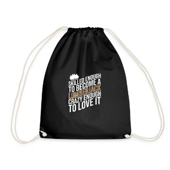 Bûcheron Bûcheron Tronçonneuse - Sac de sport léger - noir - Devant