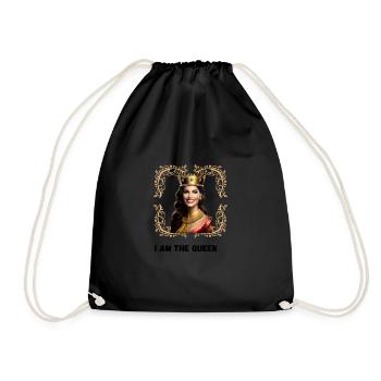 QUEEN ; la Reine - Sac de sport léger - noir - Devant