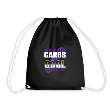 Celebrate Your Love for Carbs Everyday - Drawstring Bag - black - Front