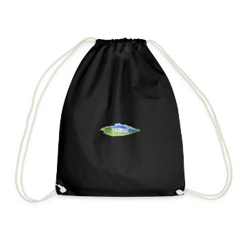 Agriculture paint - agriculture painting - Drawstring Bag - black - Front