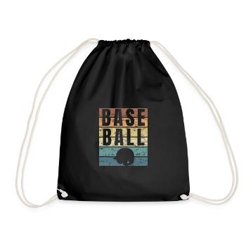 American Baseball - Drawstring Bag - black - Front