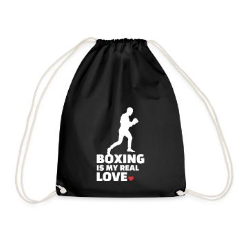 Ich Liebe Boxen Für Alle Boxer Und Boxliebhaber. - Turnbeutel - Schwarz - Vorne