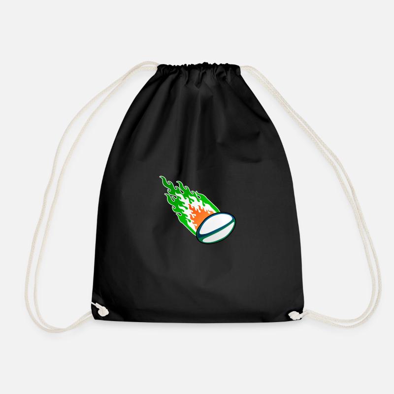 Fireball Rugby Ireland - Drawstring Bag - black