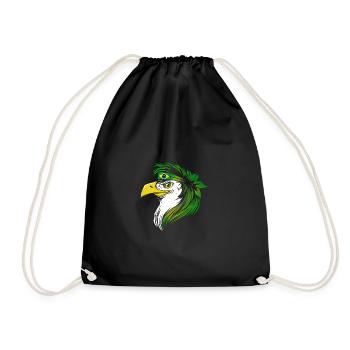 Brazil - Drawstring Bag - black - Front