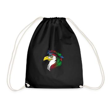 Azerbaijan - Drawstring Bag - black - Front