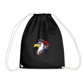 République dominicaine - Sac de sport léger - noir - Devant