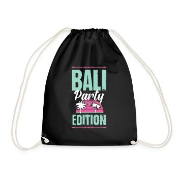 Bali Party Edition - Drawstring Bag - black - Front