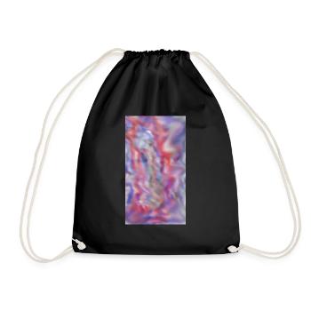 Motif de couleurs - Sac de sport léger - noir - Devant