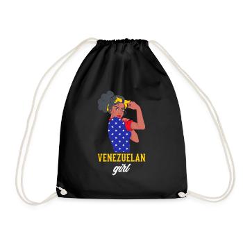 Venezuela Venezuelan Venezuela Flag Venezuelan - Drawstring Bag - black - Front