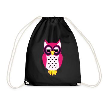 Hibou - Sac de sport léger - noir - Devant
