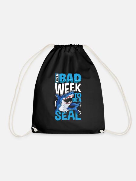 Its A Bad Week To Be A Seal Shark Lovers - Turnbeutel - Schwarz