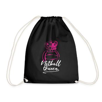 Netball Queen - Drawstring Bag - black - Front