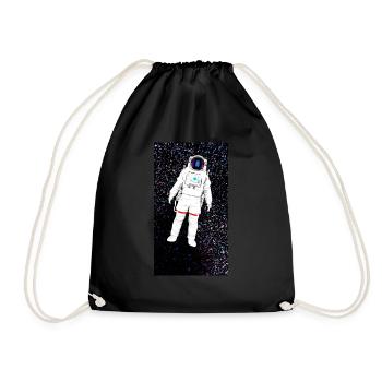 An astronaut in space - Drawstring Bag - black - Front
