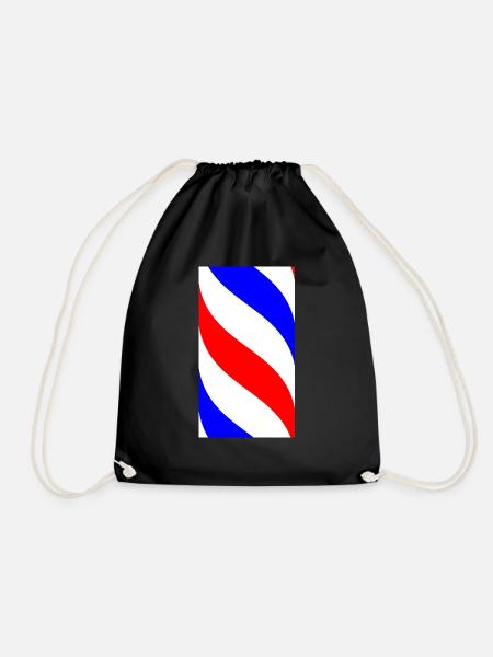 Barber-Stange - Turnbeutel - Schwarz