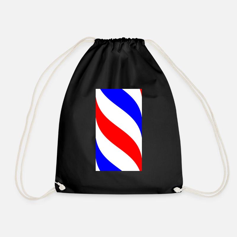 Barber-Stange - Turnbeutel - Schwarz