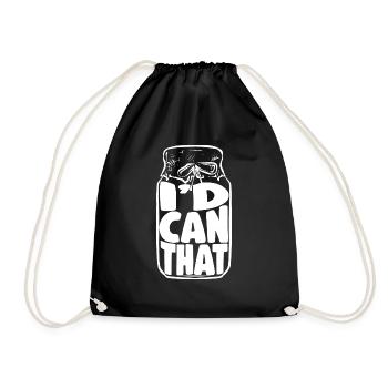 Mise en conserve, mise en conserve, mise en conserve, conservation des aliments - Sac de sport léger - noir - Devant