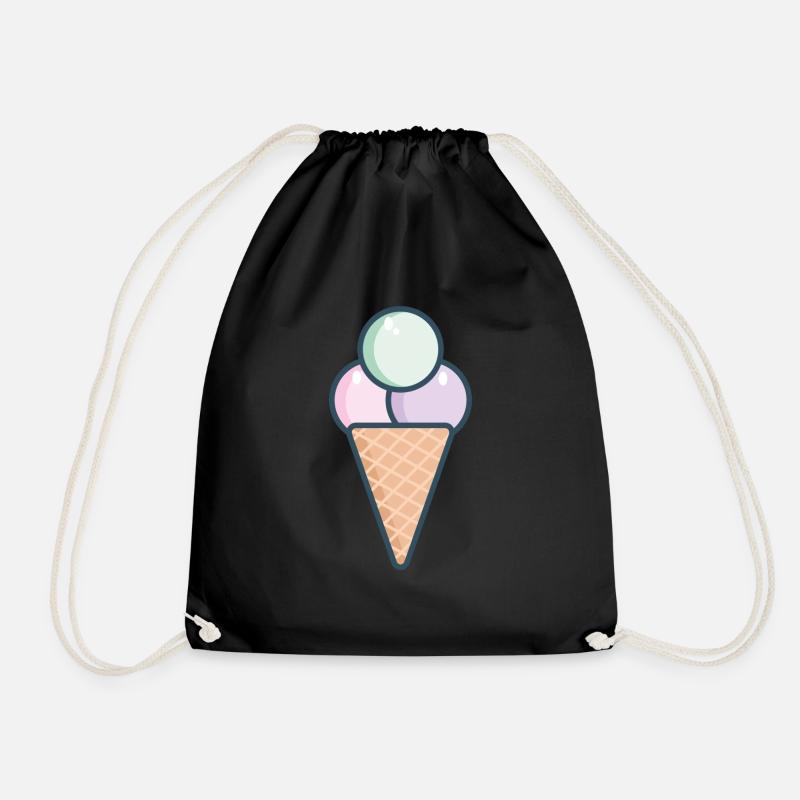 Ice Cone – Cotton Candy *-* - Turnbeutel - Schwarz