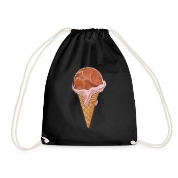 Eis-Planet Venus - Turnbeutel - Schwarz - Vorne