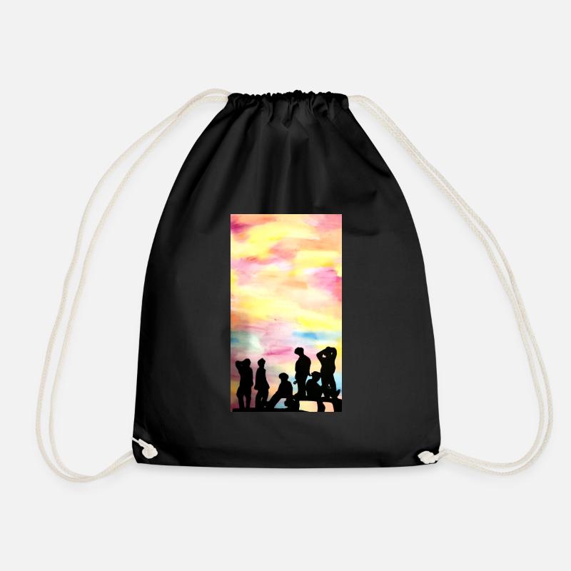 Silluette - Drawstring Bag - black