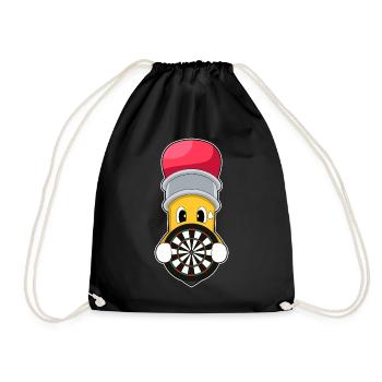 Jeu de fléchettes Pencil Dart - Sac de sport léger - noir - Devant