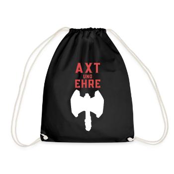 Axt und Ehre - Turnbeutel - Schwarz - Vorne