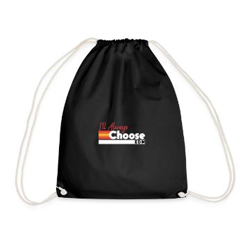 Je choisirai toujours l’EDM Retro Vibes - Sac de sport léger - noir - Devant