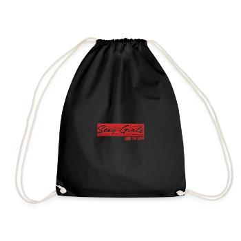 Sexy Girls Lead The Way Empowerment Statement - Drawstring Bag - black - Front